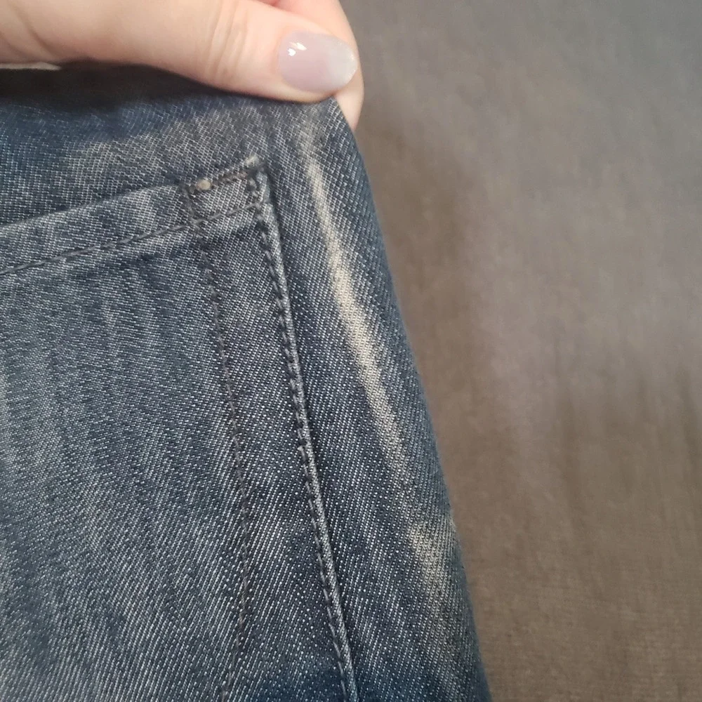 Paperdenim&cloth Jeans Mens 30x32 Blue Straight Leg Dark Wash Denim Pants